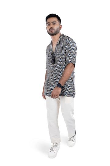 ಸಂಗಮ ಅಲೆ | Cross Wave Mens Shirt
