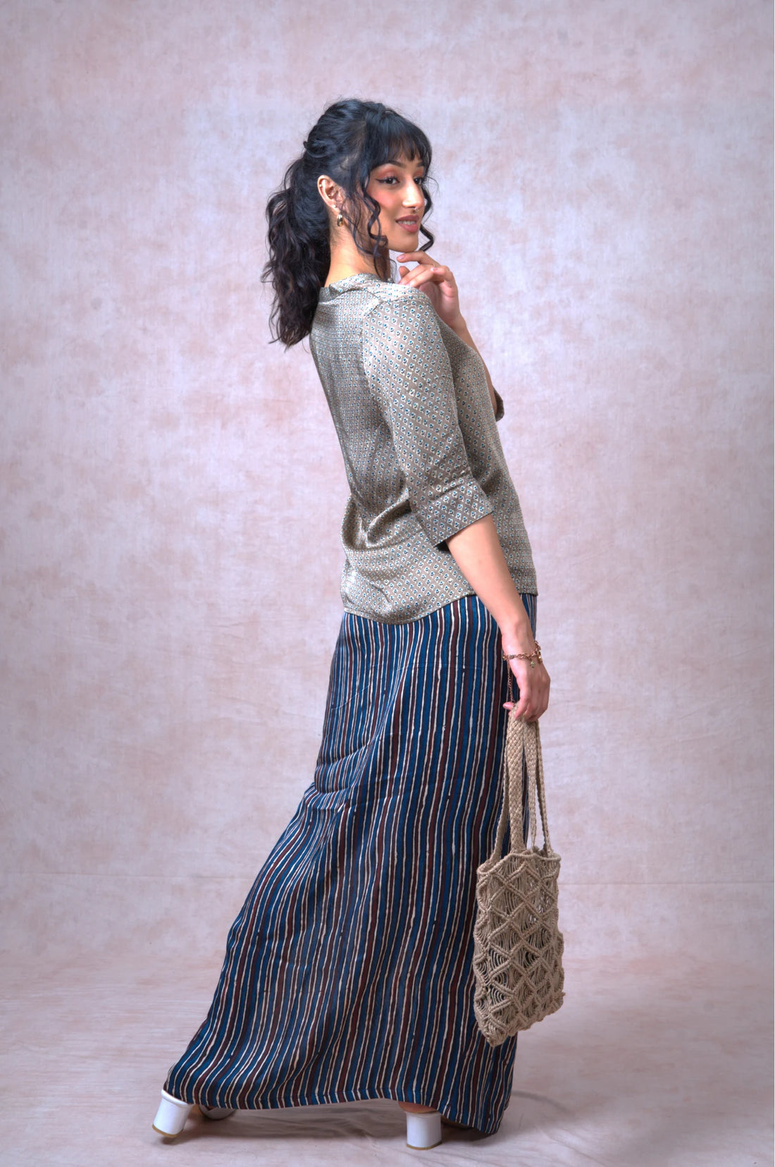 Mandarin Floral Shirt