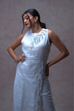 100% Linen Long Slit Dress