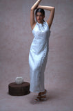 100% Linen Long Slit Dress