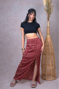 Cardinal Slit Skirt