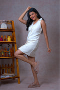 Creamy Haze Short Dress