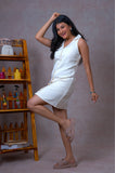 Creamy Haze Short Dress