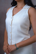 Creamy Haze Short Dress