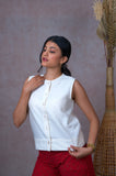 Crew Collared Sea Shell Top