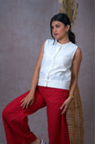 Crew Collared Sea Shell Top