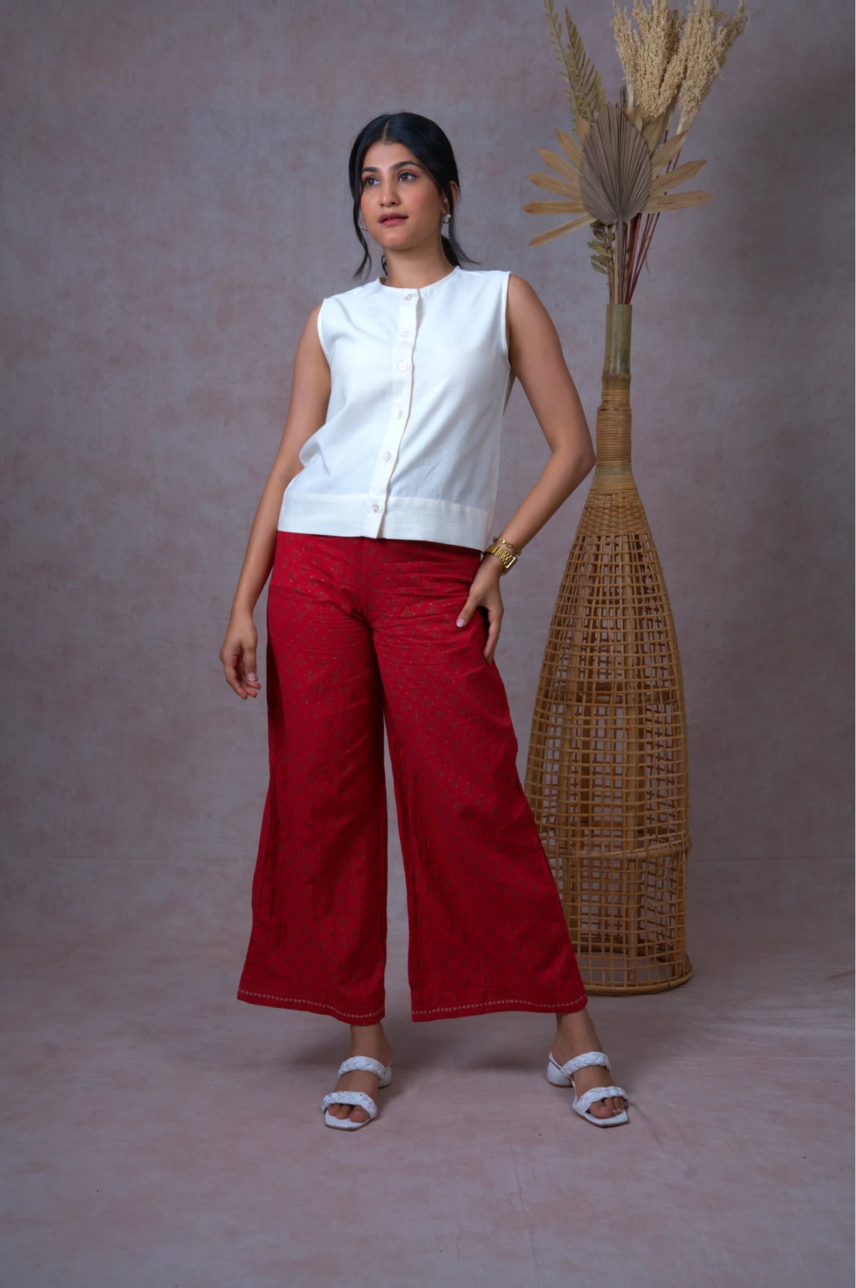 Crew Collared Sea Shell Top