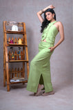 Evergreen Criss Cross Co-Ord Top