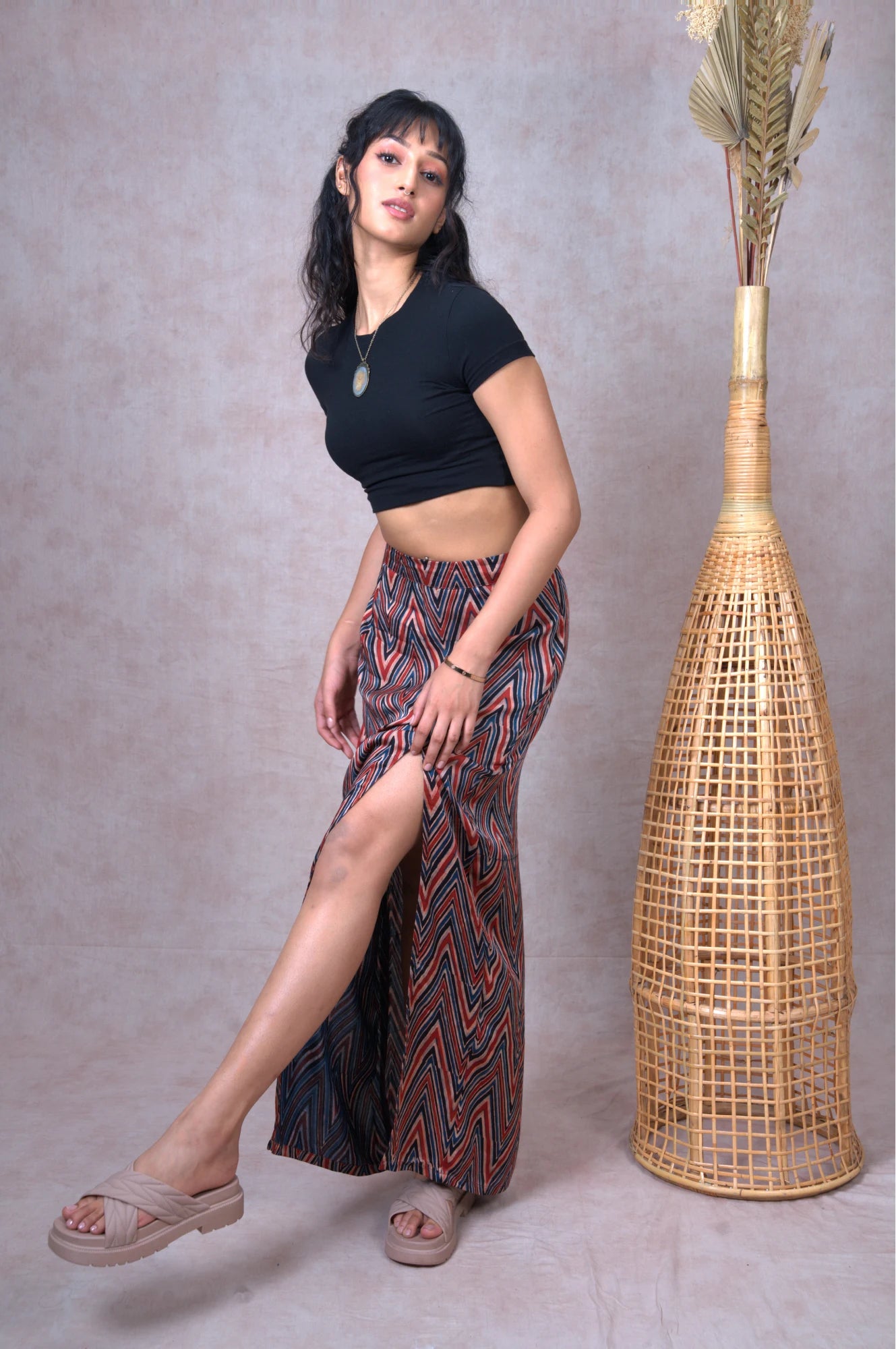 Lichen Lyric Slit Skirt