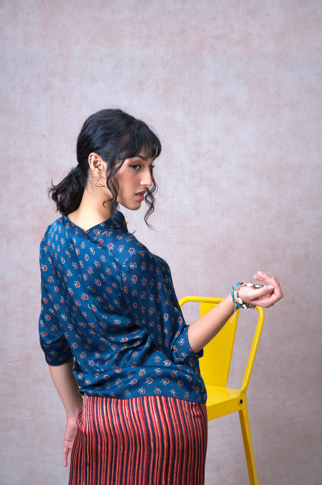 Primrose Mandarin Floral Shirt