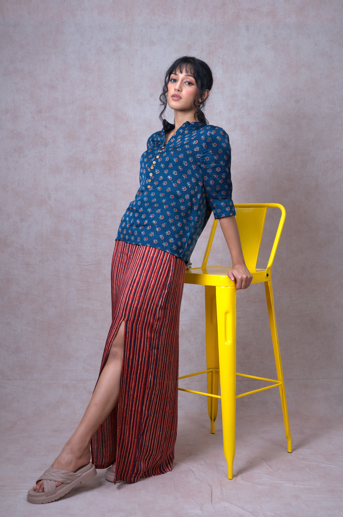 Primrose Mandarin Floral Shirt