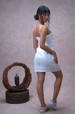 Pure Linen Lux Criss Cross Short Dress