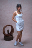 Pure Linen Lux Criss Cross Short Dress